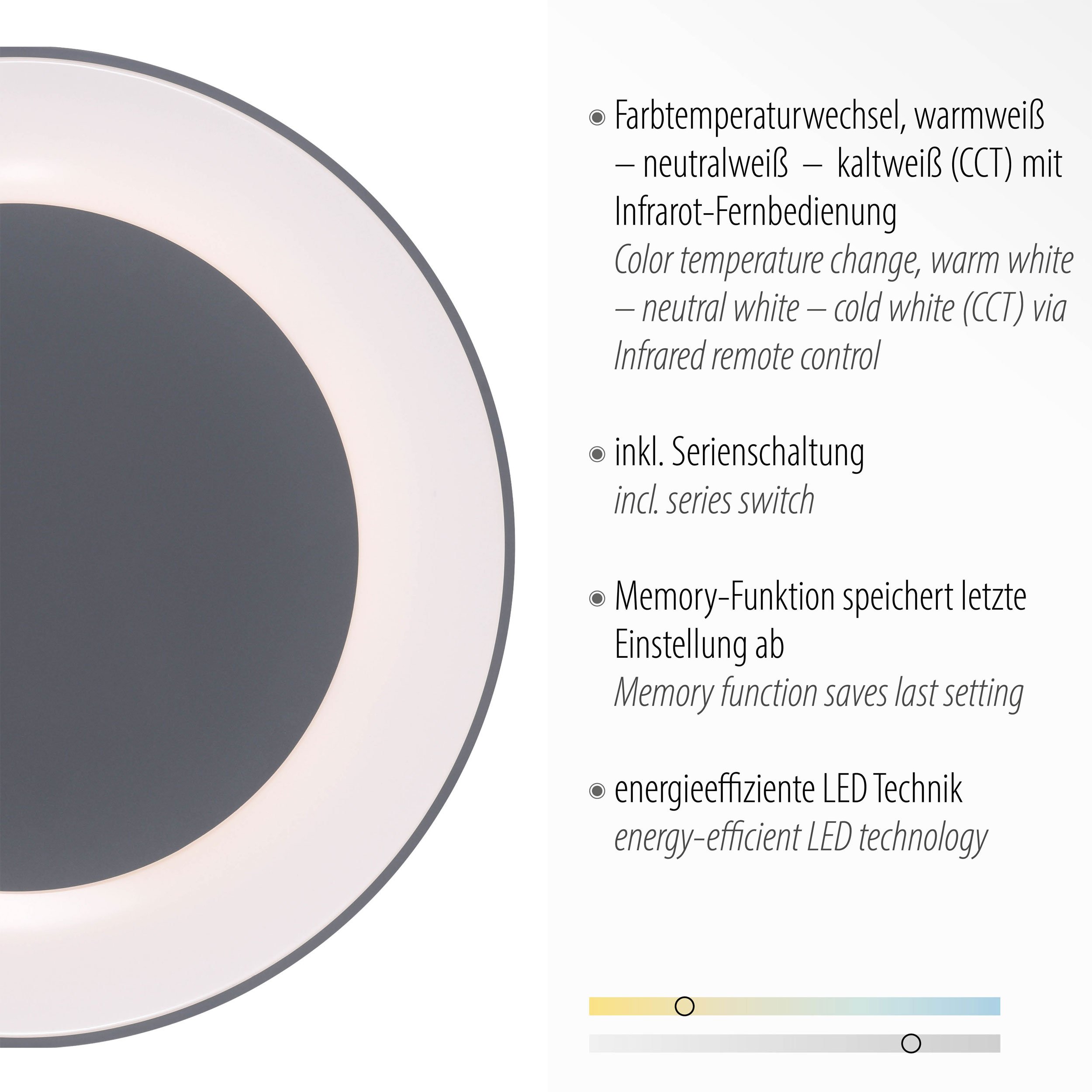 LED-Deckenleuchte 1flg image number null