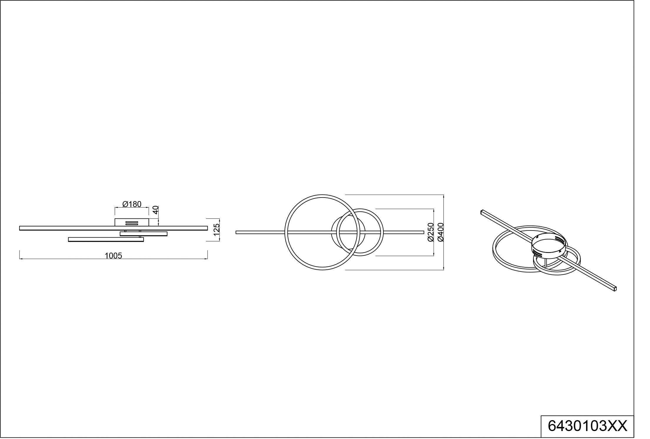 LED-Deckenleuchte 1flg image number null